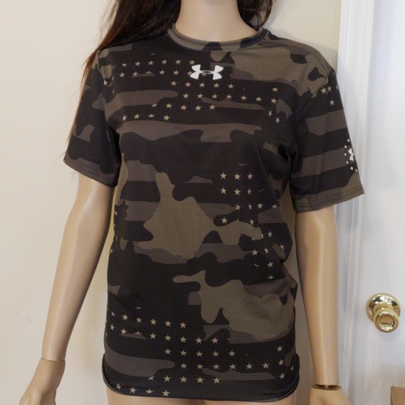 under armour camo compression shirt